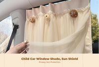 Adjustable car window sun shield