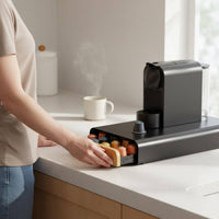 40 Pod Coffee Drawer Easy Pull Handle Coffee Capsule Drawer for Countertop
