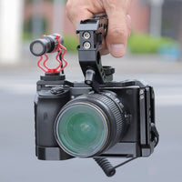 Camera Top Handle Compact Top Handle with Cold Shoe Universal Camera Grip with Cold Shoe for Filmmakers