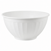 Large Salad Bowl with Lid, Round Serving Bowl for Meal Prepping, Modern Minimalist Matte Food-Grade Design, Stackable 23cm