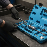 Injectors Removal Tool Non-Petrol Injectors Removal Kit with Case Seized Injectors Puller Kit with Adapters for Home Mechanics