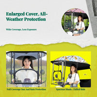 Waterproof scooter umbrella