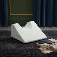 Ergonomic Design Contoured Memory Foam Pillow Reduces Pressure Back Sleeper Pillow Breathable Textile Support Cushion Portable for Surgery Patients