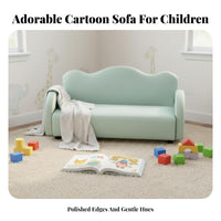 Plush Character Seat Cute Cartoon Design Upholstered Mini Sofa Long-Lasting Construction Easy to Clean for Preschoolers