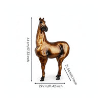 Resin Horse Sculpture Mottled Home Decoration Long Legs
