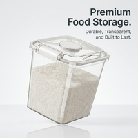 Rice Storage Container Large, Airtight Lid Measuring Cup, Food Storage Container Large Capacity, Thi - Image 3