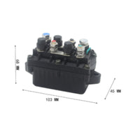 Mounting Ears Outboard Starter Relay Insulated Wires Marine Engine Starter Relay Molded Plastic 4 Terminal Solenoid Black