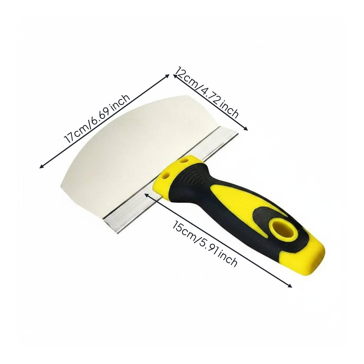 Stainless Steel Plastering Scoop Saves Material for Construction Sites, Painters