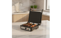 Easy to Clean Panini Press 2000W Sandwich Maker Nonstick Countertop Grill with Non-Stick Plates Electric for Students, Small Kitchens, Dorm Rooms