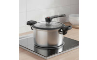 Mini-Pressure Pot Thickened Layered Bottom Mini Pressure Pot Stainless Steel Soup Pot No Coating for Families