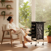 Salon Tool Trolley Cart Multi Layer Hairdressing Trolley Cart with Wheels for Hair Salons