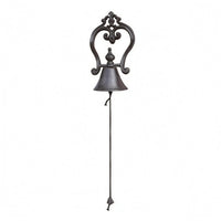 Cast Iron Bell Outdoor Use Rustic Hanging Bell Antique Finish for Garden