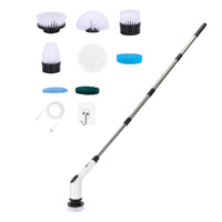 Electric Scrubber Rotating Brush Head Cleaning Tool Nylon Bristles Household Cleaner Deep Cleaning Function Suitable for Bathroom Kitchen Sink Surface Cleaning