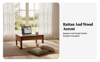 Folding Floor Desk Foldable Folding Lap Desk Rounded Corners for Bedroom, Adults