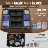 New Lockable Star Card Collection Box, Portable 35PT Magic Card Storage Case, Aluminum Box, Amazon Same Style