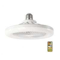 Ceiling Fan Lamp White Wireless Control Ceiling Fan Light E27 Base