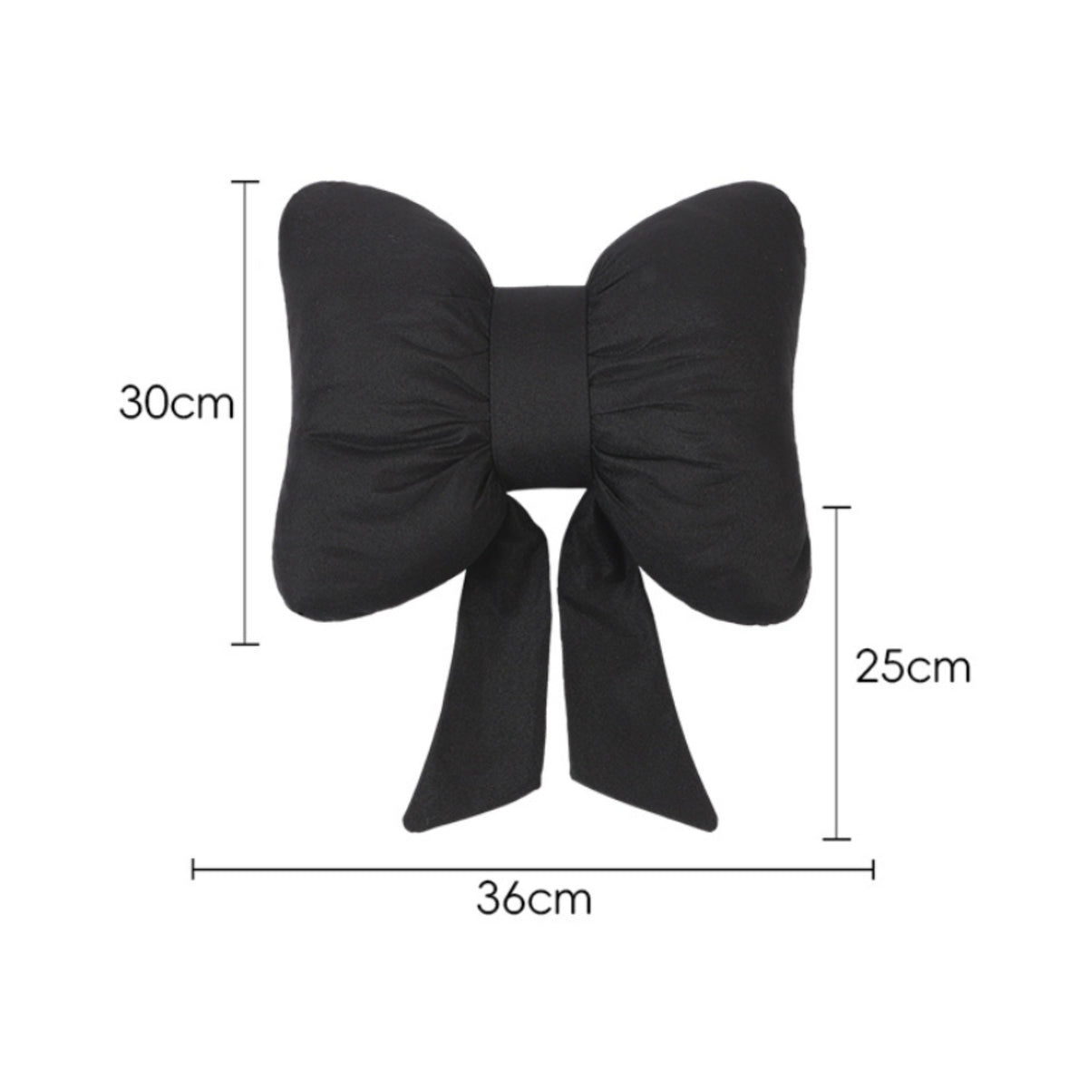 Bow Pillow Decorative Back Cushion Cute for Couch