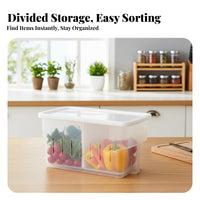 Handled Box with Divider Divided Sectisingled Storage Container accommodateable