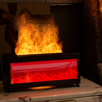 Tabletop Fireplace Dispenser Decorative Fireplace Flame Dispenser Tabletop Humidifier Compact Appliance High-Frequency Vibration