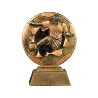 Soccer Figurine with Base Tabletop Display Statue Freestanding for Office