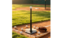 Batting Tee with Home Plate Base Rubber Batting Tee Heavy Duty Sports Gear for Baseball Athletes, Backyard Training, Field Exercises