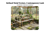 Versatile Multi-Tier Display Stand Space-Saving 3-Tier Display Stand Sturdy Stepped Retail Shelf Stable Structure for Small Business Owners, Merchandisers, Trade Shows, Exhibitions, Temporary Shops, Supermarkets