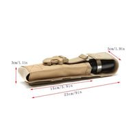 MOLLE Flashlight Pouch Multi-Functional Flashlight Holder Lightweight Torch Pouch for Outdoor, Hiking