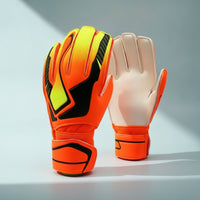Padded Goalkeeper Gloves with Strap Breathable Goalkeeper Gloves with Finger Saves Adjustable Long-Lasting for Goalkeepers
