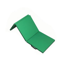 Easy to Carry Tri-Fold Folding Exercise Mat with Carrying Handles Wipe-Clean Gymnastics Mat with Handles Cushioned Long-Lasting for Home Gym, Dance Practice