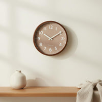 Silent Precision Wall Clock Lumber Residence Decor Easy to Hang for Living Room