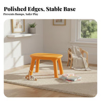 Molded Plastic Play Table and Chairs Rounded Corners for Daycare, Bedroom, Girls