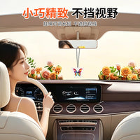 3D Dynamic Grating Butterfly Acrylic Car Hanging Ornament