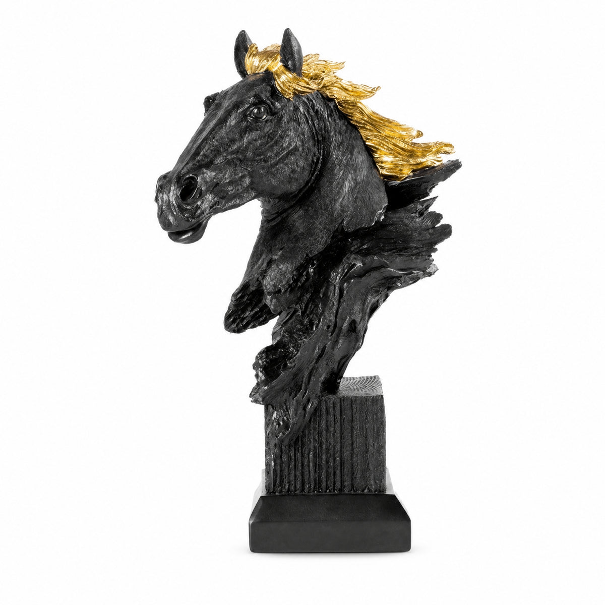 Tabletop Horse Statue Sculpted Horse Head Statue Decorative for Bookshelf