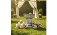 Roman Column Pedestal Weathered Garden Column Stand Classical Pillar Stand for Gardens, Photo Backdrops