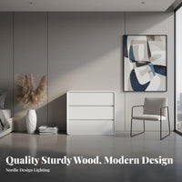 Expandable Vanity Desk Modern Minimalist Makeup Table Lighted Vanity Set Storage High Gloss Lacquer Finish Wooden Construction Suitable for Women Bedroom Dressing Area