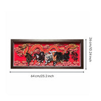 Chinese Design Relief Art Gift Paper Cut Wall Hanging