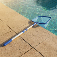 Telescopic Pool Skimmer Net Wide Application Aluminum Pool Foliage Net