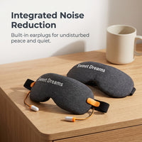 Noise-Canceling Sleep Mask with Integrated Earplugs for Travel and Napping