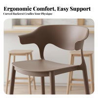 spinerest Bar Stool Nordic aesthetic Counter Chair Stackable Minimalist Design for Cafe Owners, Homeowners, Kitchen, Dining Room