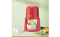 Compact Ice Shaver Machine with Ice Molds Low-Noise Electric Snow Cone Machine Single-Button for Families