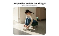 Padded Floor Chair with Backrest Back Support Low Stool Multi-Purpose for Adults