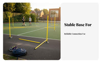 Soccer Training Pole High-Visibility Training Pole Detachable Design Agility Poles for Athletes, Coaches, Outdoor
