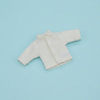Solid Color OB11 Doll Shirt Casual Design Mini Doll Shirt Button Front Miniature Apparel Short Sleeve for Children, Pretend Play