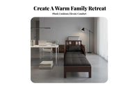 Extendable Single Sofa Bed Multi-Functional Pull-Expandable Single Bed Foldable Space-Saving Design for Students, Hosts