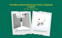 Touchless detector Faucet, Automatic Infrared Water Tap, contactless Sink Faucet for Bathroom, Kitchen, Commercial Use
