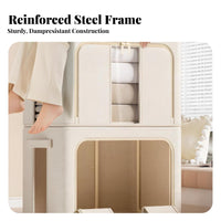 foldable Framed Storage Box two-way entry Zippers for Garage, Families