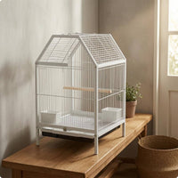 House-Top Enclosure Metal Pet Enclosure Vertical Wires