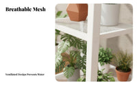 Minimalist Design Multi-Tier Plant Stand Space Saving Floor Standing Flower Rack Sturdy Construction Tiered Plant Stand Multifunctional for Apartment Dwellers, Book Lovers, Balcony, Living Room, Bedroom, Office