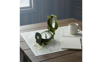 Compass Foldable Folding Compass Navigation Tool Degree Graduations Carrying Loop