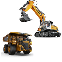 Spray Remote Control Excavator Alloy RC Car Dump Truck Engineering Toy